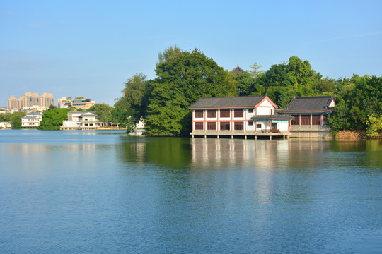 惠州西湖古典楼阁丰湖风浴阁