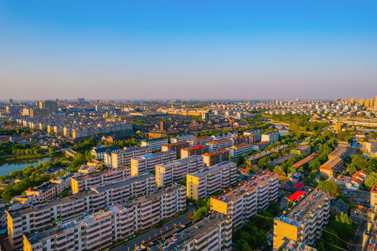 青州城市风光航拍