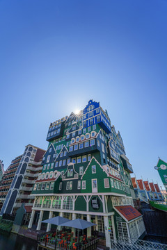 荷兰赞丹积木造型建筑