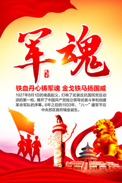建軍節(jié)海報(bào)