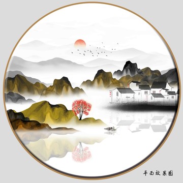 禅意山水画