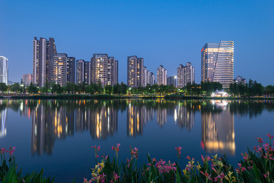 南沙蕉门中心区住宅楼风景