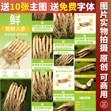 新鮮人參詳情頁