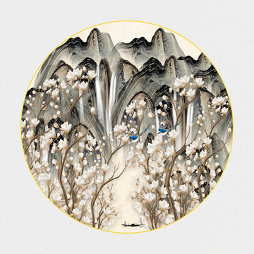 原創(chuàng)花鳥裝飾畫