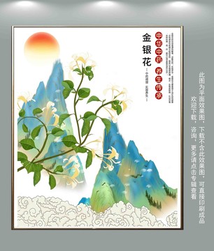 金銀花插畫(huà)