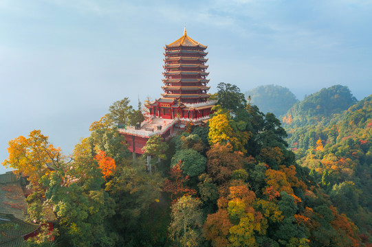 都江堰青城山秋色