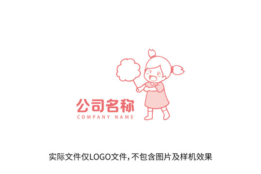 棉花糖零食食品标志logo