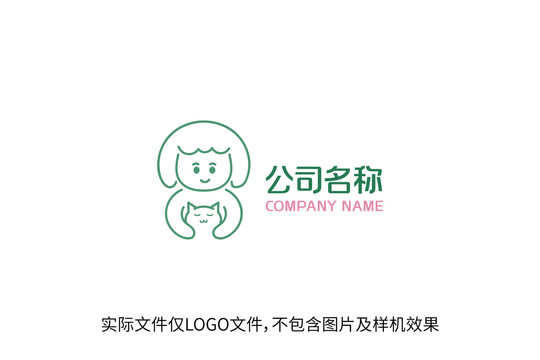 猫咖宠物店饮品店标志logo