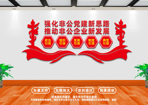 強化非公黨建文化墻