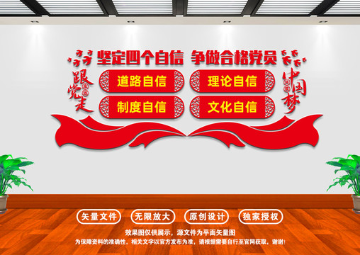 四個自信文化墻