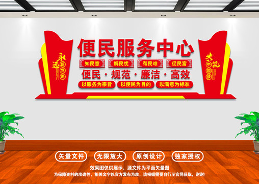 便民服務中心文化墻