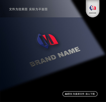 m字母標志設計
