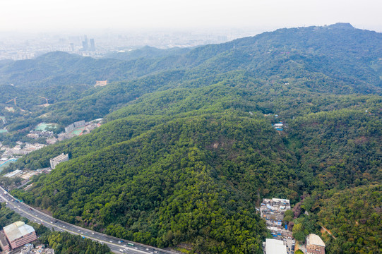 航拍广州白云山风景名胜区