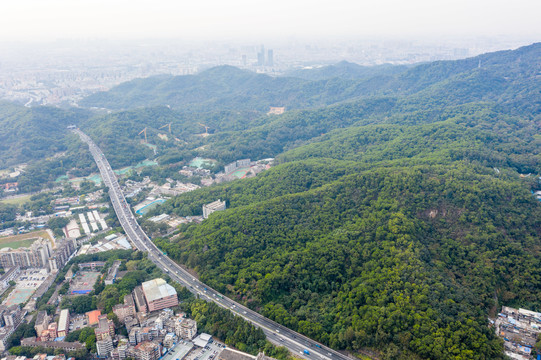 航拍广州白云山风景名胜区