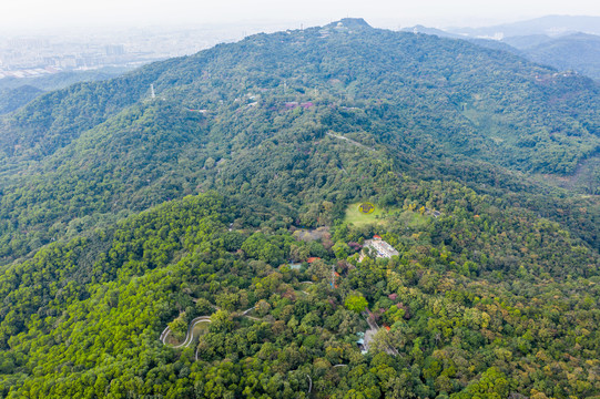 航拍广州白云山风景名胜区