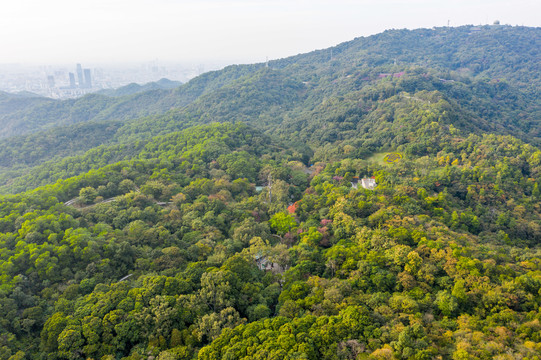 航拍广州白云山风景名胜区