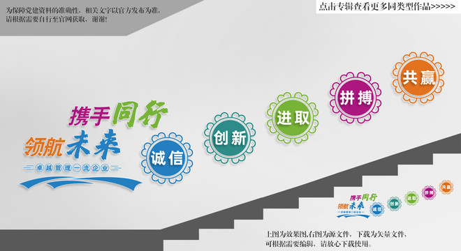 企業(yè)勵(lì)志樓梯文化墻