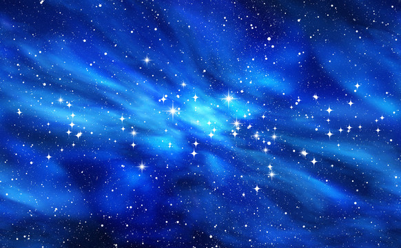 藍色星空圖