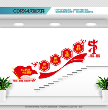 黨建樓梯文化墻