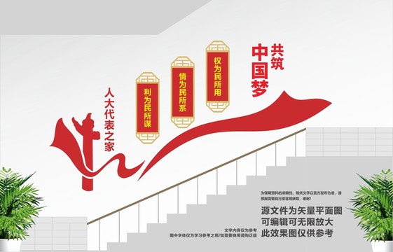 人大代表階梯文化墻