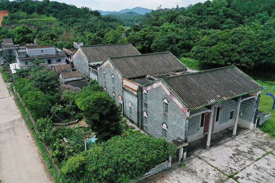 台山小村落航拍