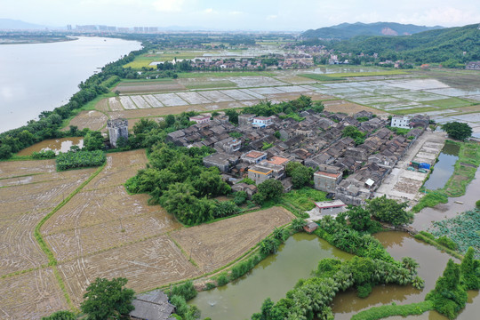 台山航拍村子