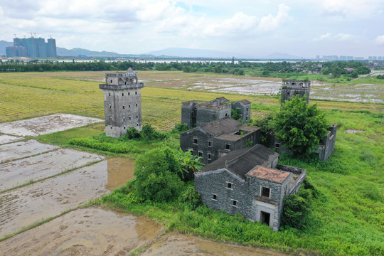 台山村落航拍