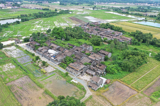 台山村落航拍