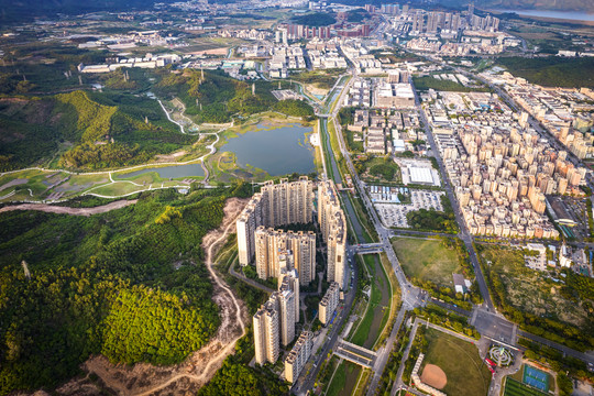 广东深圳光明区城市风光