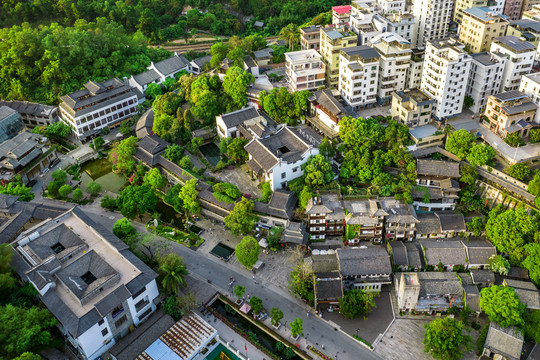 广东深圳龙岗甘坑客家古镇风光