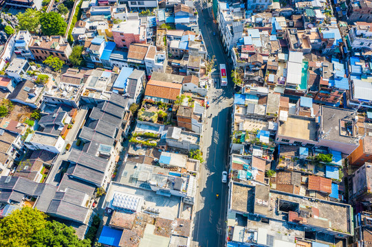 航拍广州西关永庆坊历史街区