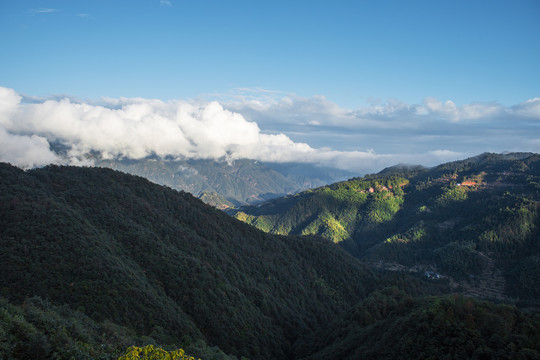 瑞安市金鸡山云海山峰