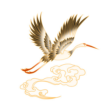 國風(fēng)國潮元素仙鶴