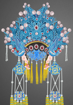 京劇花旦頭飾