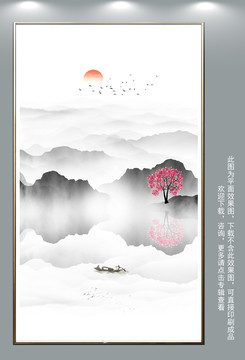 抽象水墨掛畫
