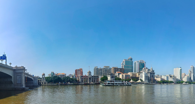 广州西堤沿江风景