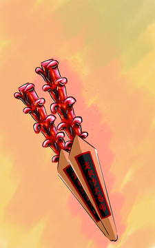 老長(zhǎng)沙大香腸手繪插畫(huà)