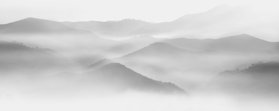水墨山水裝飾畫