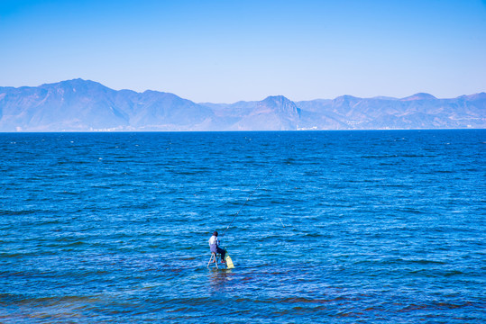 云南澄江抚海湾垂钓