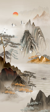 新中式山水國(guó)畫(huà)