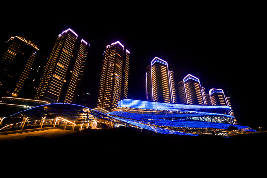 重庆规划展览馆夜景