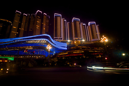 重庆规划展览馆夜景