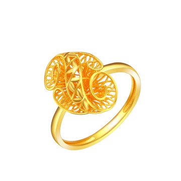竹節(jié)高升戒指