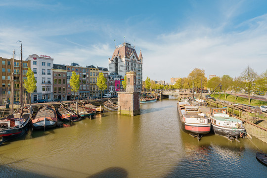 荷兰鹿特丹城市天际线