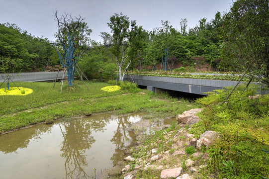 金华赤山公园河道