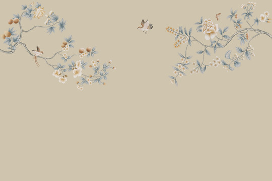 歐式花鳥