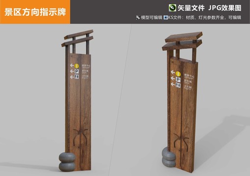 景區(qū)方向指示牌