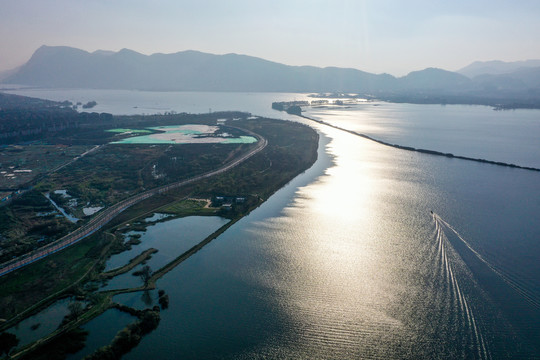 昆明滇池草海湖滨生态湿地公园