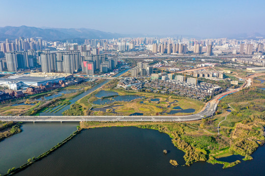 昆明滇池草海湖滨生态湿地公园