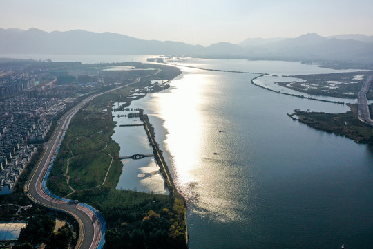 昆明滇池草海湖滨生态湿地公园